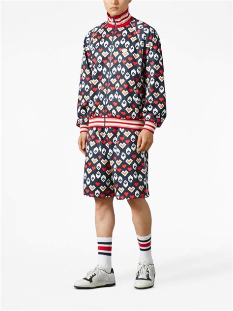 technical jersey gucci gg print shorts|Square G print technical jersey shorts .